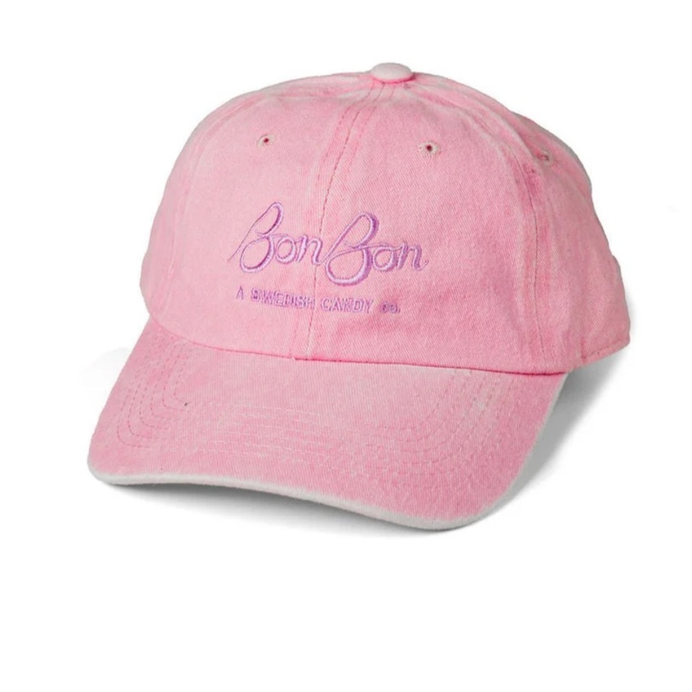 BonBon Dad Hat - Pink Denim and Purple